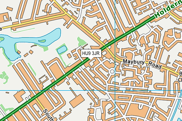 HU9 3JR map - OS VectorMap District (Ordnance Survey) HU9 3JR map - OS VectorMap District (Ordnance Survey)