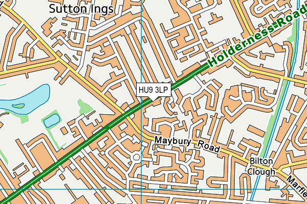 HU9 3LP map - OS VectorMap District (Ordnance Survey) HU9 3LP map - OS VectorMap District (Ordnance Survey)