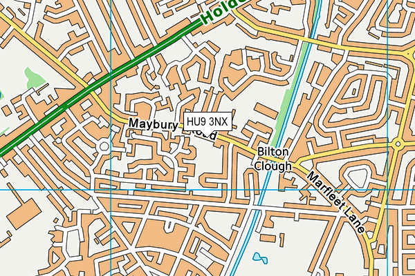 HU9 3NX map - OS VectorMap District (Ordnance Survey) HU9 3NX map - OS VectorMap District (Ordnance Survey)