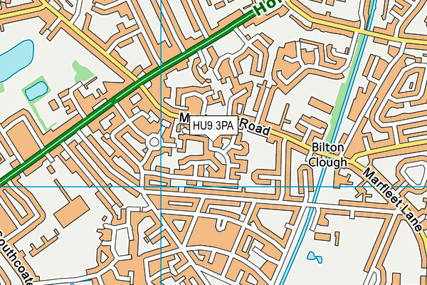 HU9 3PA map - OS VectorMap District (Ordnance Survey) HU9 3PA map - OS VectorMap District (Ordnance Survey)