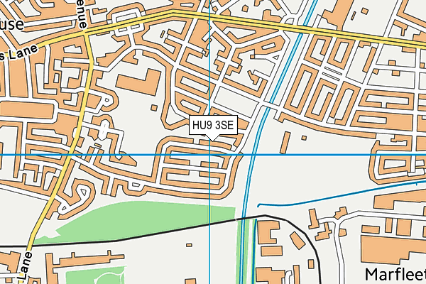 HU9 3SE map - OS VectorMap District (Ordnance Survey) HU9 3SE map - OS VectorMap District (Ordnance Survey)