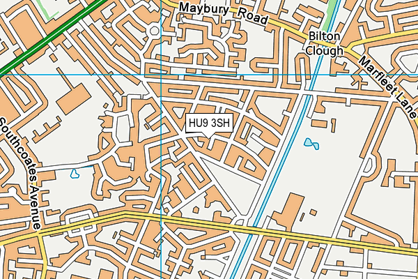 HU9 3SH map - OS VectorMap District (Ordnance Survey) HU9 3SH map - OS VectorMap District (Ordnance Survey)