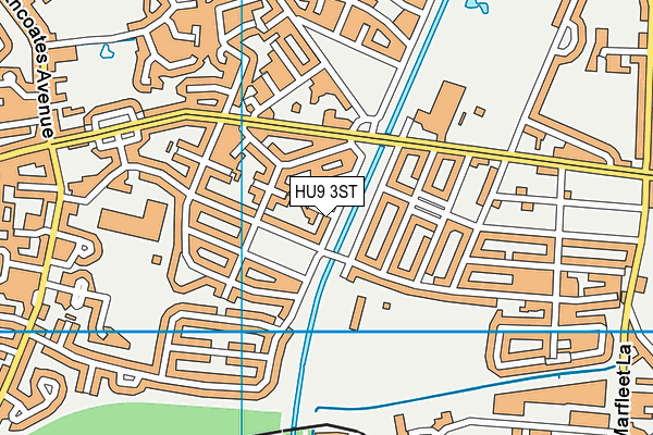 HU9 3ST map - OS VectorMap District (Ordnance Survey) HU9 3ST map - OS VectorMap District (Ordnance Survey)