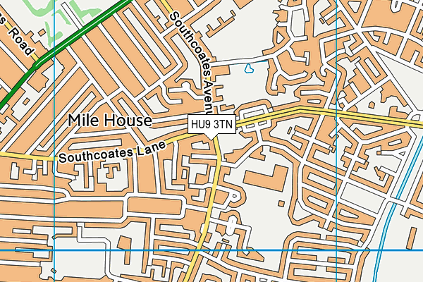 HU9 3TN map - OS VectorMap District (Ordnance Survey) HU9 3TN map - OS VectorMap District (Ordnance Survey)