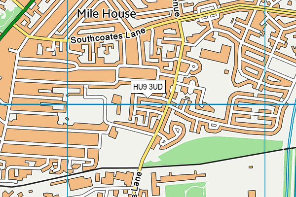 HU9 3UD map - OS VectorMap District (Ordnance Survey) HU9 3UD map - OS VectorMap District (Ordnance Survey)