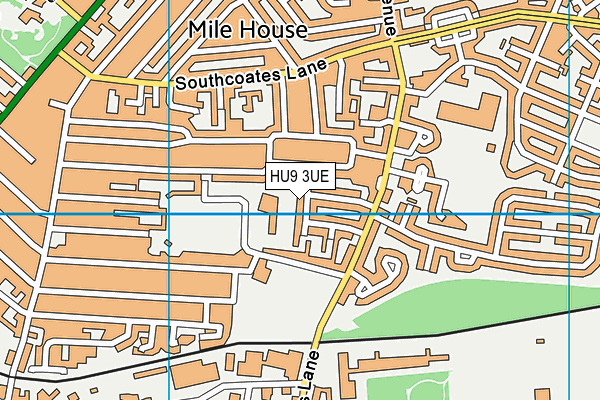 HU9 3UE map - OS VectorMap District (Ordnance Survey) HU9 3UE map - OS VectorMap District (Ordnance Survey)