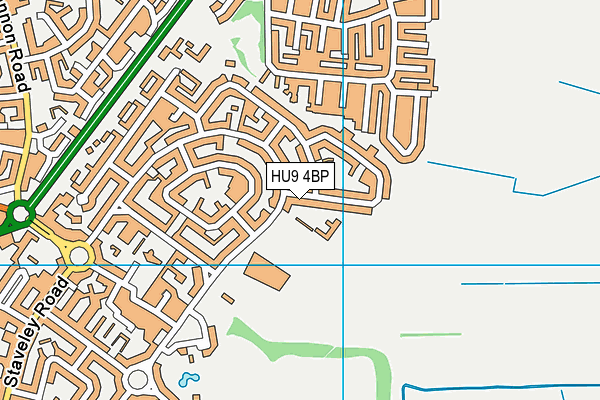 HU9 4BP map - OS VectorMap District (Ordnance Survey) HU9 4BP map - OS VectorMap District (Ordnance Survey)