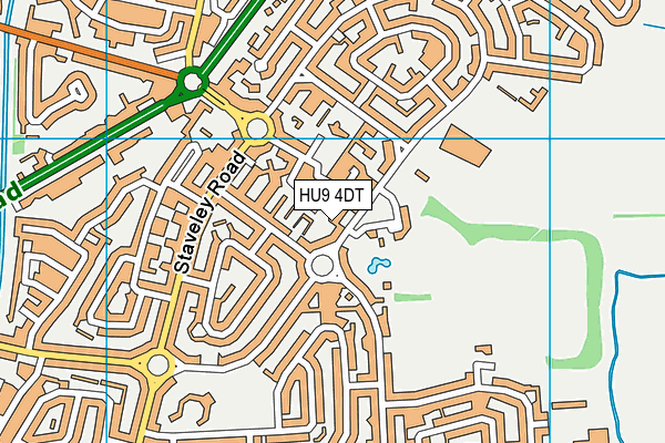 HU9 4DT map - OS VectorMap District (Ordnance Survey) HU9 4DT map - OS VectorMap District (Ordnance Survey)