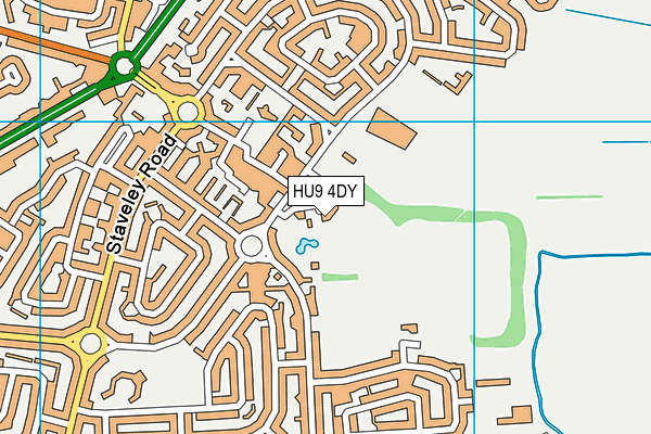 HU9 4DY map - OS VectorMap District (Ordnance Survey) HU9 4DY map - OS VectorMap District (Ordnance Survey)