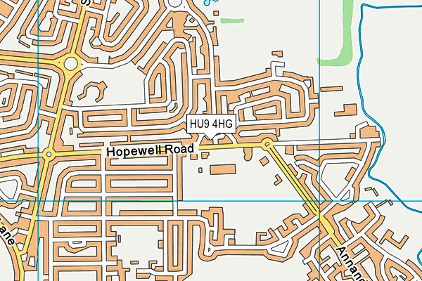 HU9 4HG map - OS VectorMap District (Ordnance Survey) HU9 4HG map - OS VectorMap District (Ordnance Survey)
