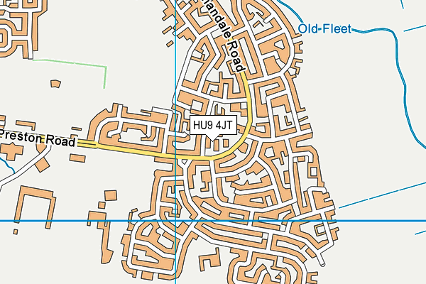 HU9 4JT map - OS VectorMap District (Ordnance Survey) HU9 4JT map - OS VectorMap District (Ordnance Survey)