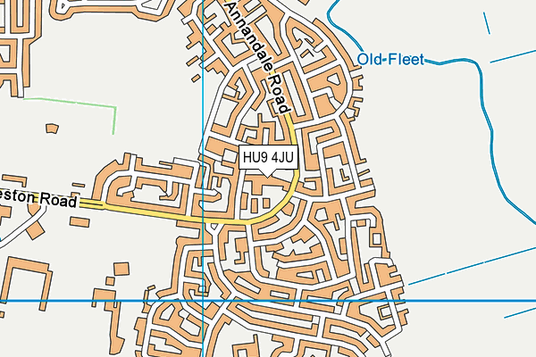 HU9 4JU map - OS VectorMap District (Ordnance Survey) HU9 4JU map - OS VectorMap District (Ordnance Survey)