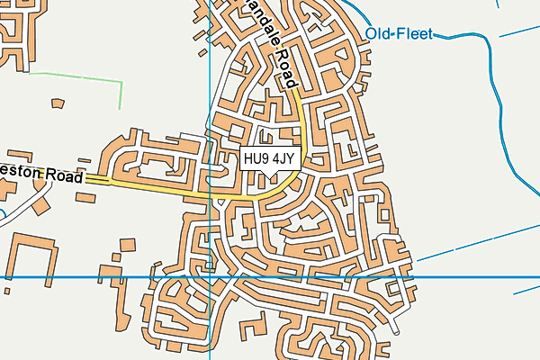 HU9 4JY map - OS VectorMap District (Ordnance Survey) HU9 4JY map - OS VectorMap District (Ordnance Survey)