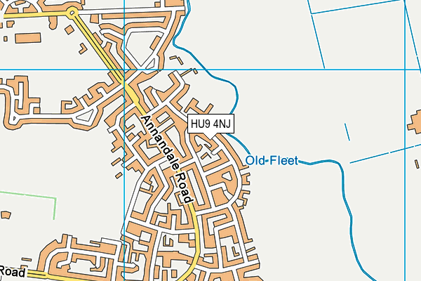 HU9 4NJ map - OS VectorMap District (Ordnance Survey) HU9 4NJ map - OS VectorMap District (Ordnance Survey)
