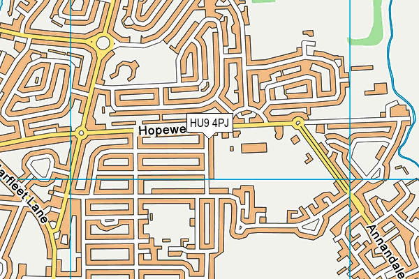 HU9 4PJ map - OS VectorMap District (Ordnance Survey) HU9 4PJ map - OS VectorMap District (Ordnance Survey)