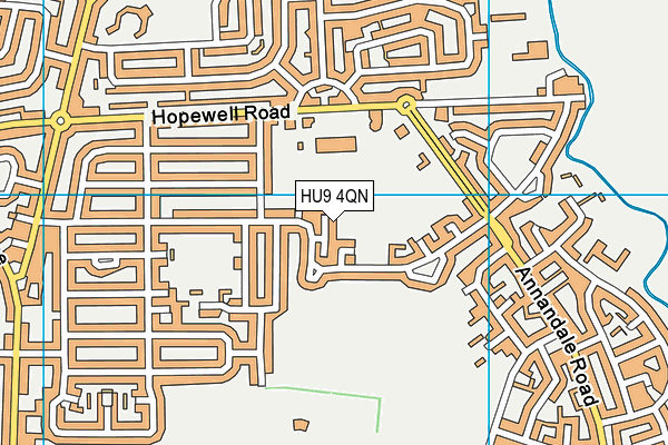 HU9 4QN map - OS VectorMap District (Ordnance Survey) HU9 4QN map - OS VectorMap District (Ordnance Survey)