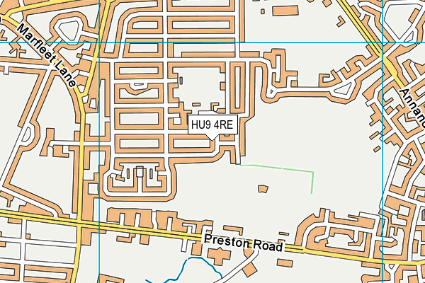 HU9 4RE map - OS VectorMap District (Ordnance Survey) HU9 4RE map - OS VectorMap District (Ordnance Survey)