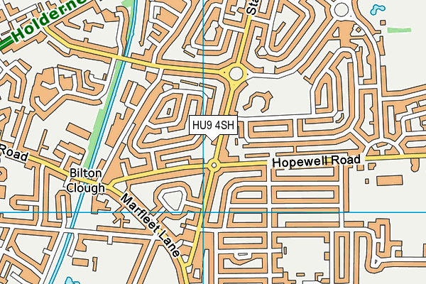 HU9 4SH map - OS VectorMap District (Ordnance Survey) HU9 4SH map - OS VectorMap District (Ordnance Survey)
