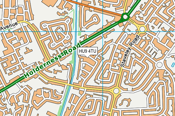 HU9 4TU map - OS VectorMap District (Ordnance Survey) HU9 4TU map - OS VectorMap District (Ordnance Survey)