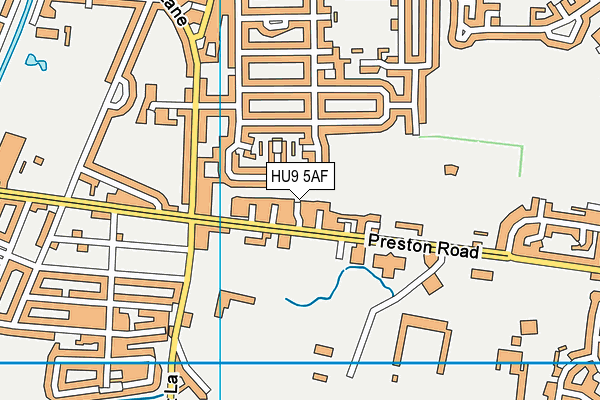 HU9 5AF map - OS VectorMap District (Ordnance Survey) HU9 5AF map - OS VectorMap District (Ordnance Survey)