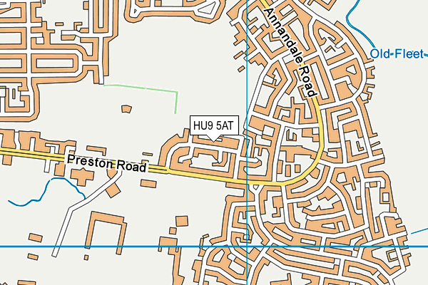 HU9 5AT map - OS VectorMap District (Ordnance Survey) HU9 5AT map - OS VectorMap District (Ordnance Survey)