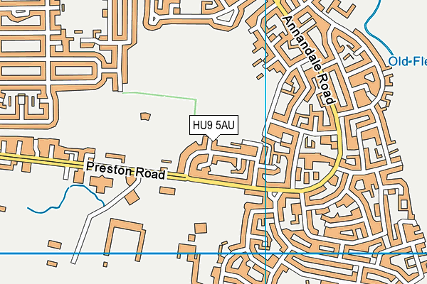 HU9 5AU map - OS VectorMap District (Ordnance Survey) HU9 5AU map - OS VectorMap District (Ordnance Survey)