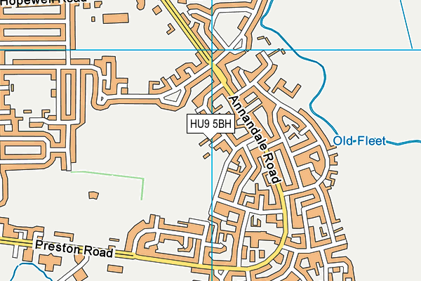 HU9 5BH map - OS VectorMap District (Ordnance Survey) HU9 5BH map - OS VectorMap District (Ordnance Survey)