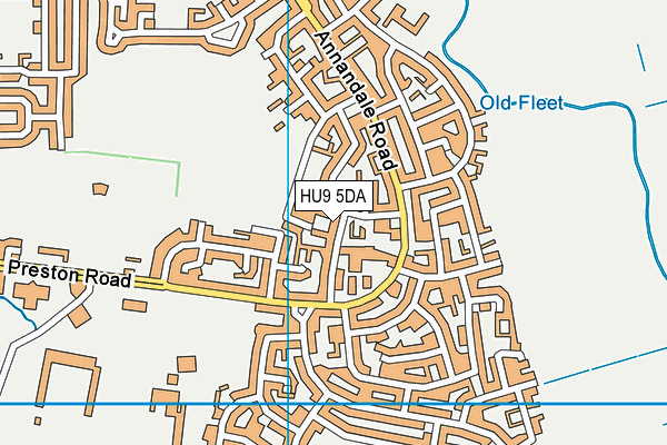 HU9 5DA map - OS VectorMap District (Ordnance Survey) HU9 5DA map - OS VectorMap District (Ordnance Survey)