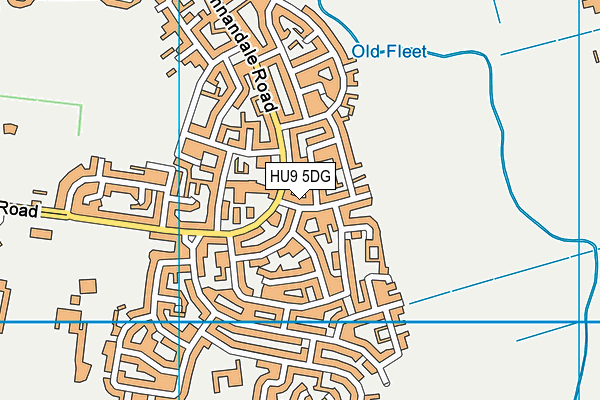 HU9 5DG map - OS VectorMap District (Ordnance Survey) HU9 5DG map - OS VectorMap District (Ordnance Survey)