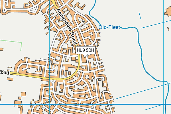 HU9 5DH map - OS VectorMap District (Ordnance Survey) HU9 5DH map - OS VectorMap District (Ordnance Survey)