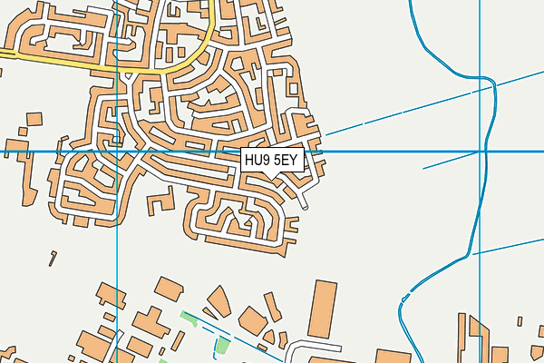 HU9 5EY map - OS VectorMap District (Ordnance Survey) HU9 5EY map - OS VectorMap District (Ordnance Survey)
