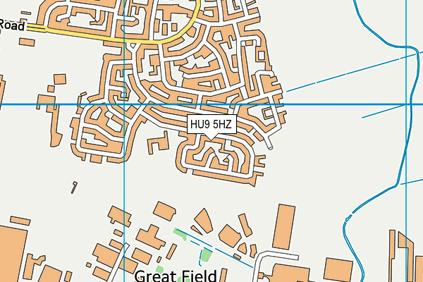 HU9 5HZ map - OS VectorMap District (Ordnance Survey) HU9 5HZ map - OS VectorMap District (Ordnance Survey)