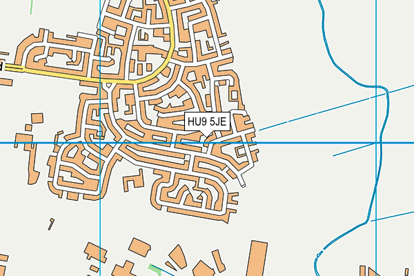 HU9 5JE map - OS VectorMap District (Ordnance Survey) HU9 5JE map - OS VectorMap District (Ordnance Survey)