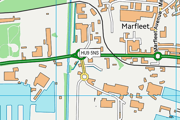 HU9 5NS map - OS VectorMap District (Ordnance Survey) HU9 5NS map - OS VectorMap District (Ordnance Survey)