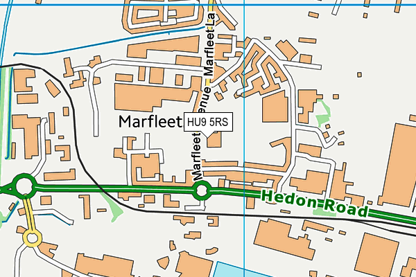 HU9 5RS map - OS VectorMap District (Ordnance Survey) HU9 5RS map - OS VectorMap District (Ordnance Survey)
