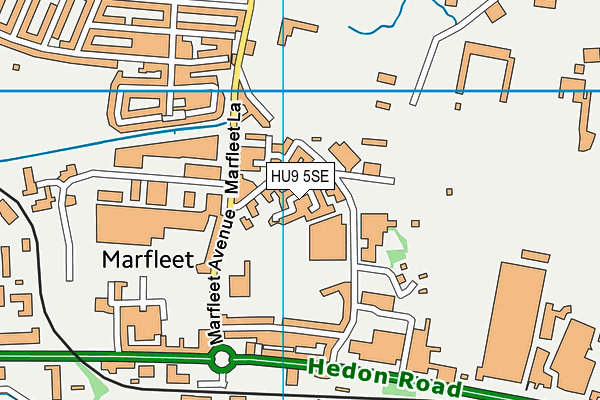 HU9 5SE map - OS VectorMap District (Ordnance Survey) HU9 5SE map - OS VectorMap District (Ordnance Survey)