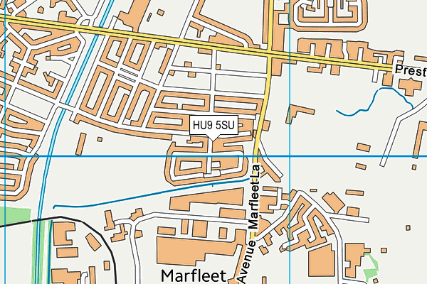 HU9 5SU map - OS VectorMap District (Ordnance Survey) HU9 5SU map - OS VectorMap District (Ordnance Survey)