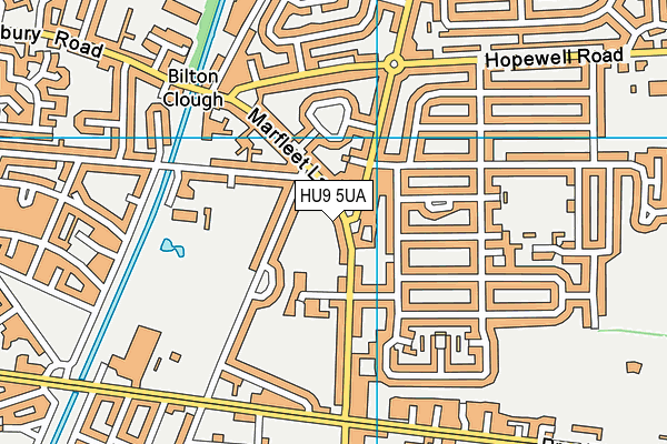 HU9 5UA map - OS VectorMap District (Ordnance Survey) HU9 5UA map - OS VectorMap District (Ordnance Survey)