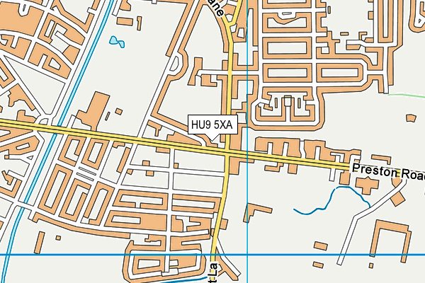HU9 5XA map - OS VectorMap District (Ordnance Survey) HU9 5XA map - OS VectorMap District (Ordnance Survey)