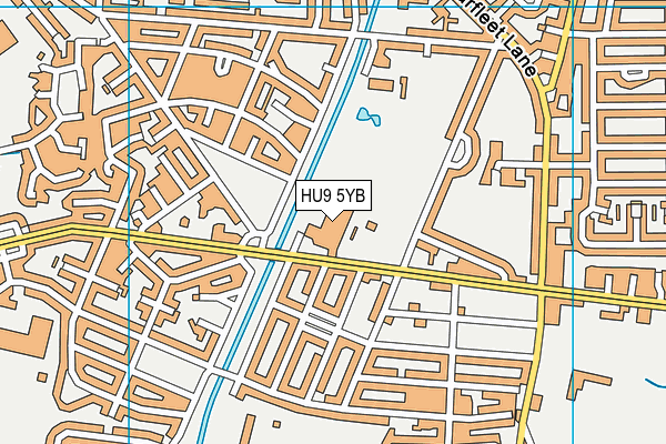 HU9 5YB map - OS VectorMap District (Ordnance Survey) HU9 5YB map - OS VectorMap District (Ordnance Survey)