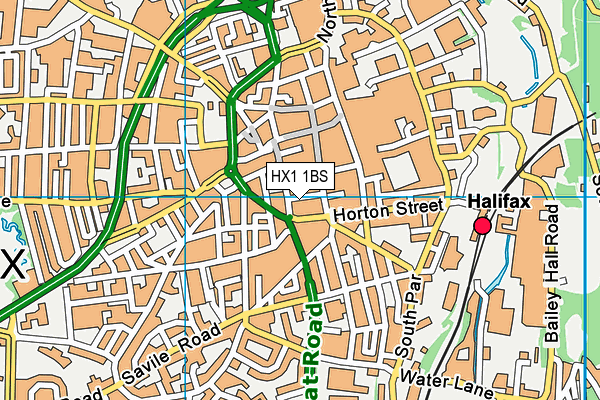 HX1 1BS map - OS VectorMap District (Ordnance Survey) HX1 1BS map - OS VectorMap District (Ordnance Survey)