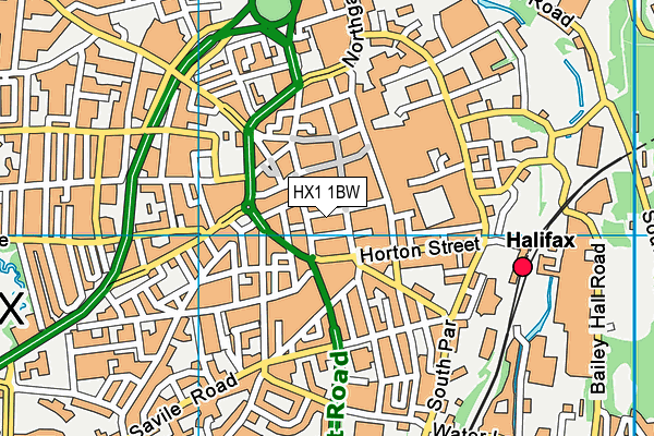 HX1 1BW map - OS VectorMap District (Ordnance Survey) HX1 1BW map - OS VectorMap District (Ordnance Survey)