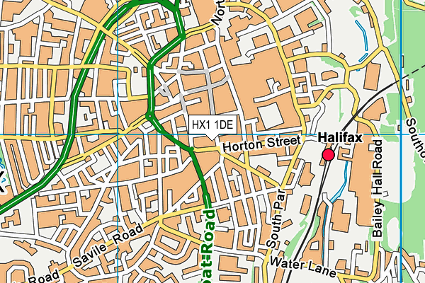 HX1 1DE map - OS VectorMap District (Ordnance Survey) HX1 1DE map - OS VectorMap District (Ordnance Survey)