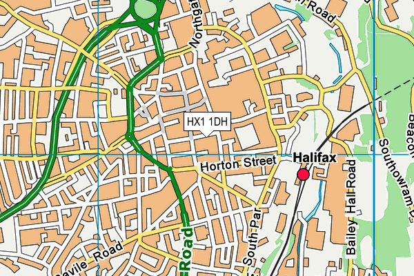 HX1 1DH map - OS VectorMap District (Ordnance Survey) HX1 1DH map - OS VectorMap District (Ordnance Survey)