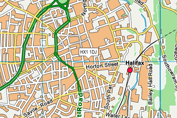 HX1 1DJ map - OS VectorMap District (Ordnance Survey) HX1 1DJ map - OS VectorMap District (Ordnance Survey)