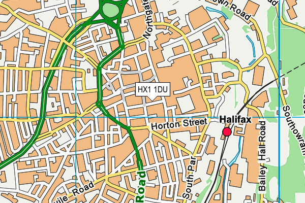 HX1 1DU map - OS VectorMap District (Ordnance Survey) HX1 1DU map - OS VectorMap District (Ordnance Survey)
