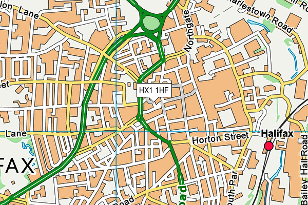 HX1 1HF map - OS VectorMap District (Ordnance Survey) HX1 1HF map - OS VectorMap District (Ordnance Survey)