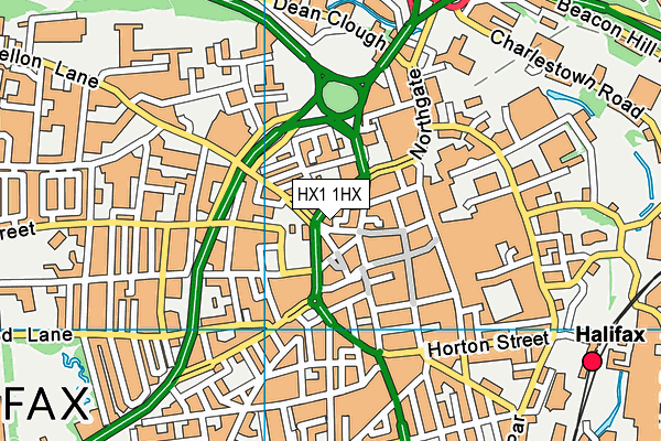 HX1 1HX map - OS VectorMap District (Ordnance Survey) HX1 1HX map - OS VectorMap District (Ordnance Survey)