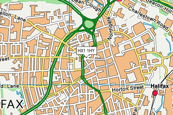 HX1 1HY map - OS VectorMap District (Ordnance Survey) HX1 1HY map - OS VectorMap District (Ordnance Survey)