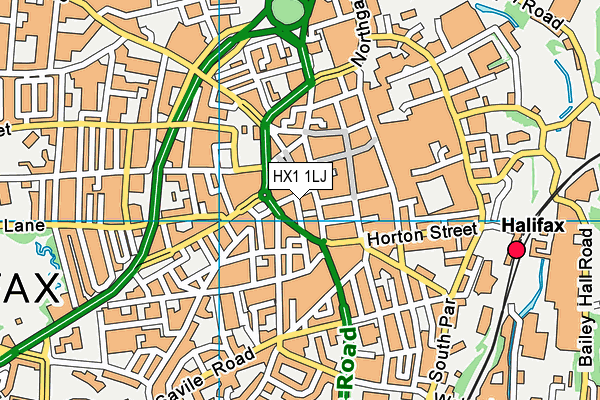 HX1 1LJ map - OS VectorMap District (Ordnance Survey) HX1 1LJ map - OS VectorMap District (Ordnance Survey)